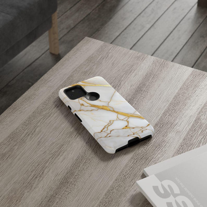Gold Marble Phone Case - Striking Golden Vein Rock Cover for iPhone 17 Air 16 Pro Max 15 14 13, Samsung S25 Ultra S24 S23 S22, Pixel 9 Pro 8 image 10