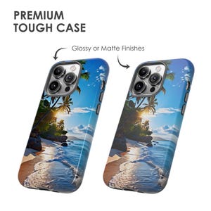 Summer Beach Handyhülle - Tropische Küste Hawaii Cover für iPhone 17 Air 16 Pro Max 15 14 13 12 11, Samsung S25 Ultra S24 S23, Pixel 9 Pro Bild 4