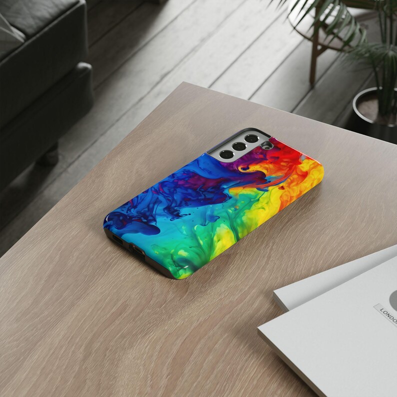 Rainbow Liquid Phone Case - Colorful Abstract Art Cover for iPhone 17 Air 16 Pro Max 15 14 13 12, Samsung S25 Ultra S24 S23 & Pixel 9 Pro 8 image 9