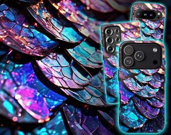 Dragon Scales Handyhülle: Abstrakt Glitter für iPhone, Samsung & Pixel