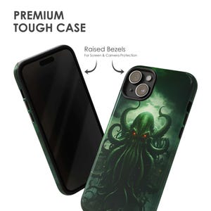 Cthulhu-telefoonhoesje - Sea Monster Gothic Horror Cover voor iPhone 17 Air 16 Pro Max 15 14 13, Samsung S25 Ultra S24 S23 S22 S21, Pixel 9 Pro 8 afbeelding 3