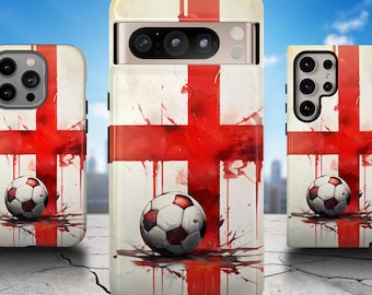 England Football Phone Case, Football iPhone 16 Pro Case, England Pixel 9 Pro Case, Football S25 Ultra Case, England iPhone 15 Pro Case