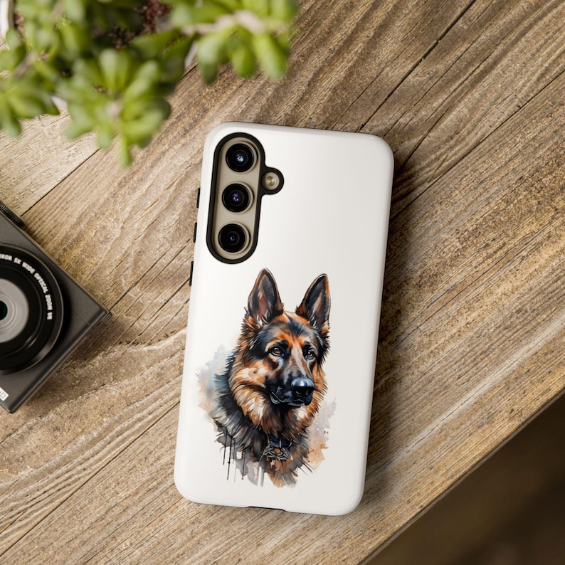 Watercolor German Shepherd Phone Case: Dog Lover Gift for iPhone, Samsung & Pixel image 8