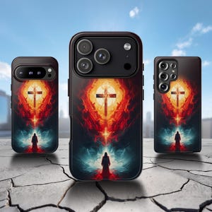 Catholic Phone Case - Strong Faith Church Cover for iPhone 17 Air 16 Pro Max 15 14 13 12 11, Samsung S25 Ultra S24 S23 S22 S21, Pixel 9 Pro