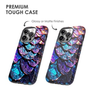 Dragon Scales-telefoonhoesje: abstracte glitter voor iPhone, Samsung en Pixel afbeelding 4
