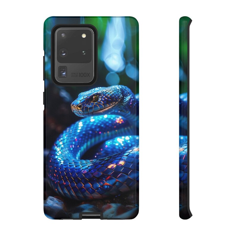 Blått ormskal för iPhone: Gåva till reptilälskare för iPhone, Samsung och Pixel bild 10