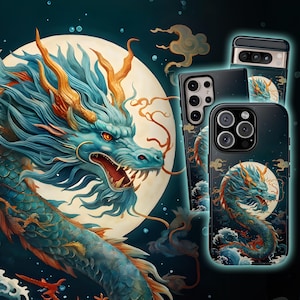 Japanese Dragon Phone Case, Dragon Pixel 9 Pro Case, Dragon S25 Ultra Case, Dragon iPhone 16 Pro Max Case, Japanese iPhone 15 Pro Case