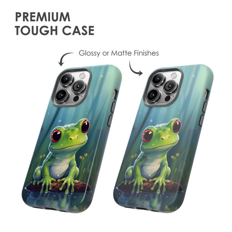Kawaii Frog Phone Case – Cute Anime Design for iPhone, Galaxy, Pixel – Durable Protective Cover image 4