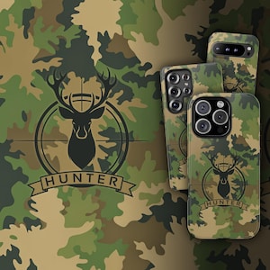 Hunting Phone Case, Camo iPhone 16 Pro Case, Hunter S25 Ultra Case, Camo Pixel 9 Pro Case, Hunting iPhone 15 Pro Case, Hunter iPhone 14 Case
