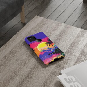 Retro Sunset Phone Case - 90s Beach Purple Pink Yellow Summer Cover for iPhone 17 Air 16 Pro Max 15 14 13 12, Samsung S25 Ultra S24, Pixel 9 image 10