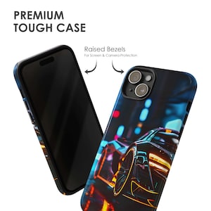 Funda para teléfono con diseño de hipercoche exótico: estilo automotriz protector para iPhone, Samsung y Pixel imagen 3