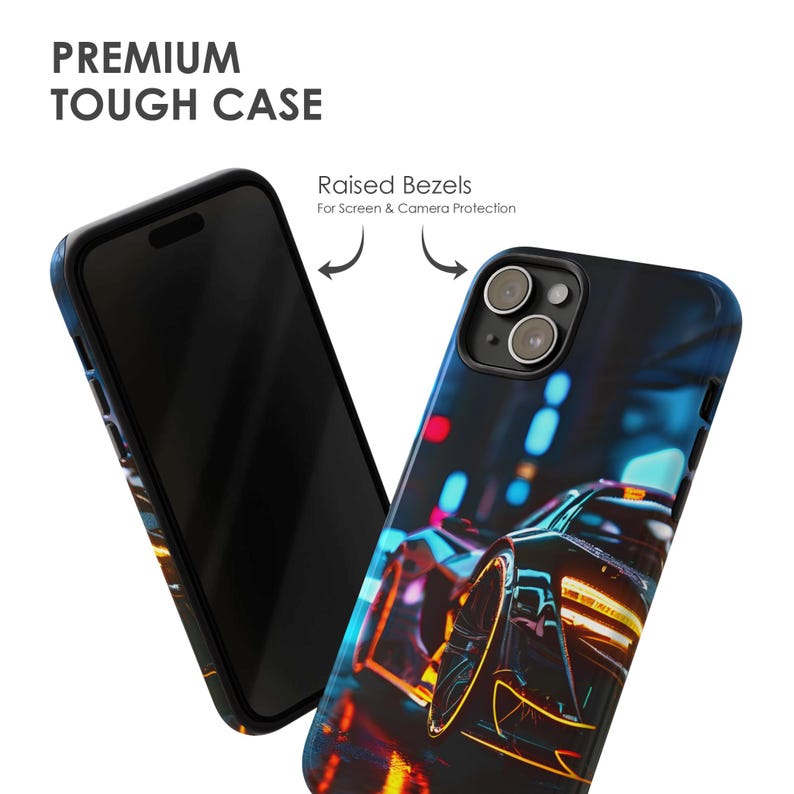 Funda para teléfono con diseño de hipercoche exótico: estilo automotriz protector para iPhone, Samsung y Pixel imagen 3