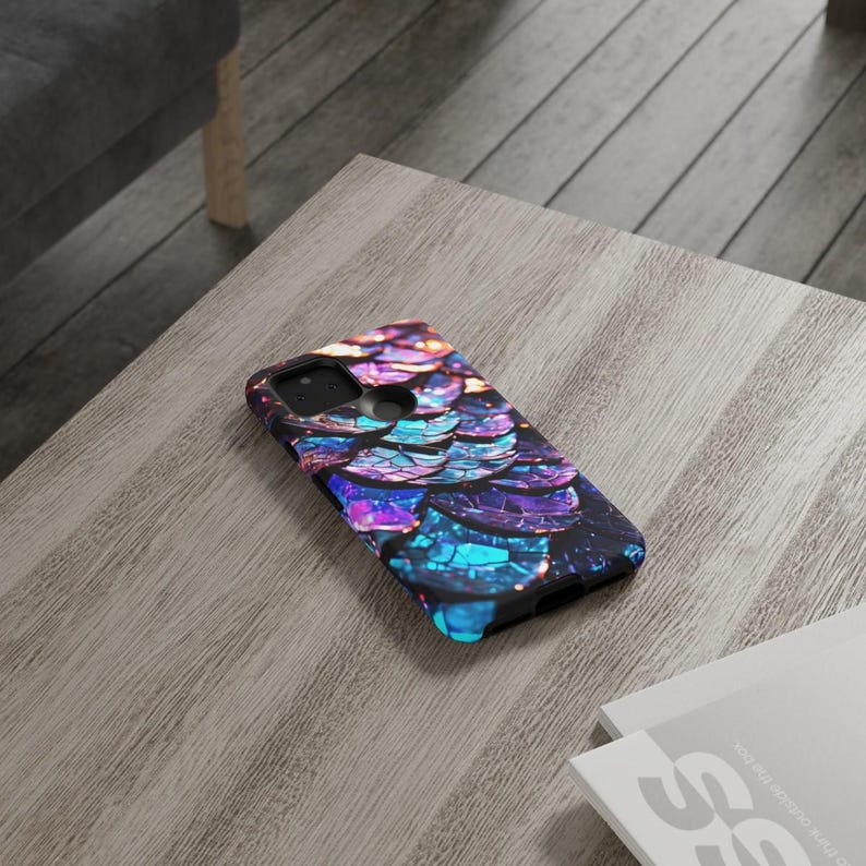 Dragon Scales-telefoonhoesje: abstracte glitter voor iPhone, Samsung en Pixel afbeelding 9