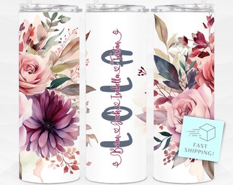 Personalized Lola Tumbler with Grandchildren's Names, Custom Mother's Day gift for Lola, Birthday Present for Lola PP172