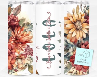 Personalized Lola Tumbler with Grandchildren's Names, Custom Mother's Day gift for Lola, Birthday Present for Lola RY156