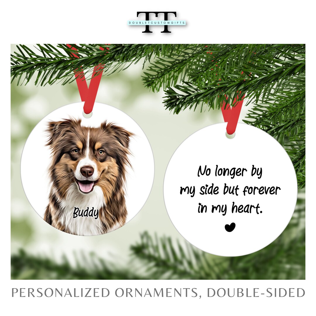 Personalized Dog Memorial Ornament: Custom Pet Loss Gift - Etsy