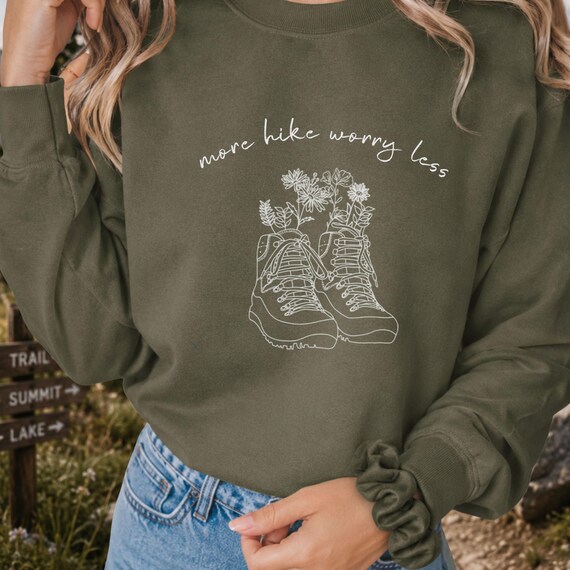 Wander Sweatshirt, Geschenk Outdoorfan, Camper, Naturliebhaber, gemütlicher Herbstpullover, Trekking, Walking