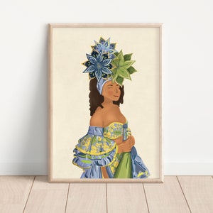 Carnival Woman | Rio Brazil Lain America | Latin Dancer | Printable Wall Art | Women around the world | Birthday Gift | Boho Decor