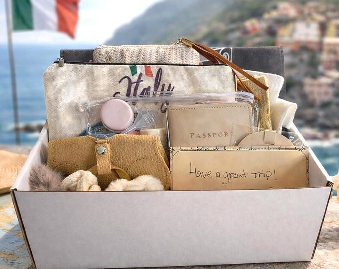 Italy Trip Reveal Gift Box | Surprise Vacation Travel Surprise