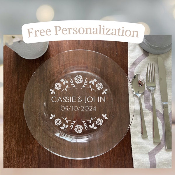 Custom Glass Plate Etsy