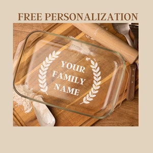 Personalized Etched Glass Casserole Dish: Custom Bakeware Gift - Etsy