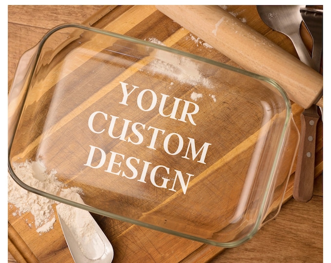 Custom Casserole Dish Choose Your Design 9x13-Includes Lid