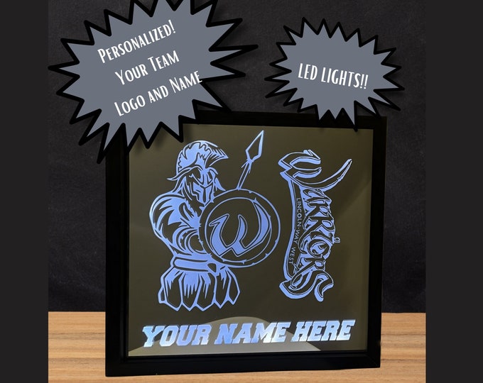 Custom LED Etched Sign – Personalized Team or Logo Display