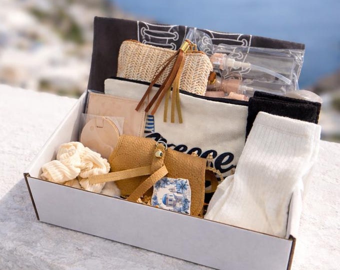 Greece Trip Reveal Gift Box | Surprise Vacation Travel Surprise