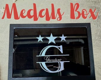 Personalized Memorial Pin & Medal Box – Custom Keepsake Storage for Pins, Medals, and Memorial Jewelry