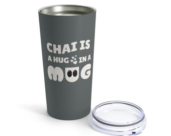 Chai Mug: Insulated Stainless Steel Tumbler with Lid