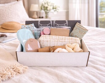 Travel Gift Box Set – TSA Travel Essentials Kit – Europe Trip Gift – Vacation Care Package – Travel Organizer Set – Unique Traveler Present