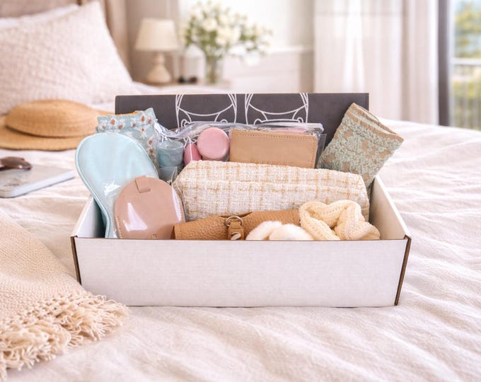 Travel Essentials Kit – TSA Compliant Travel Gift Box, Vacation Organizer Set