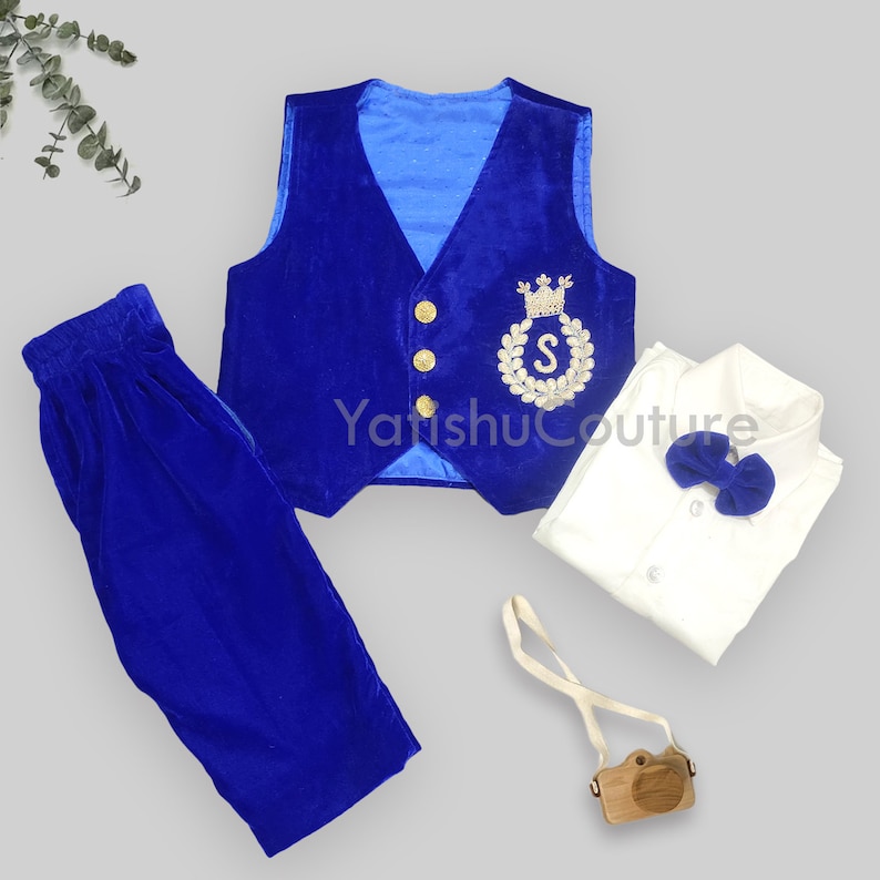 Jeep Printed Blended Dress For Baby Boy In Blue Color main image 1