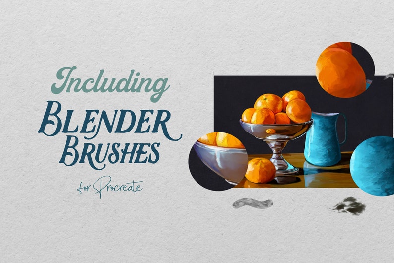 50 Classical Oil Procreate Brushes Realistic Oil Painting, Inspired by