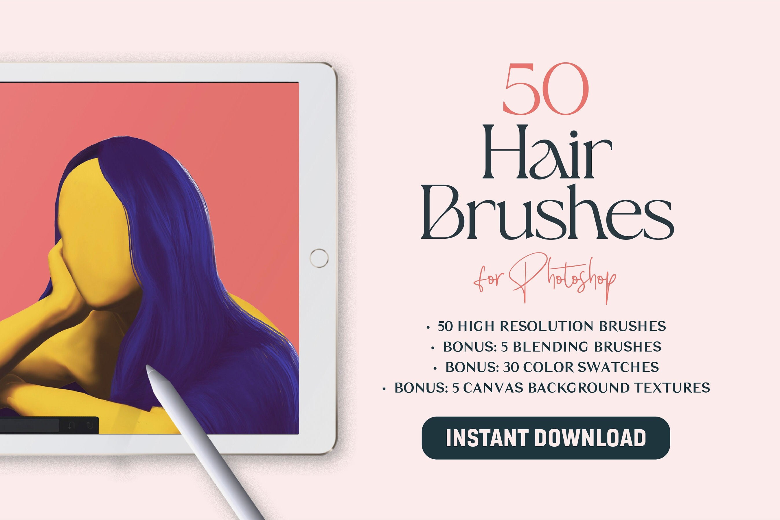 50 Hair Brushes Hair, Eyelashes, Eyebrows, Hairstyles