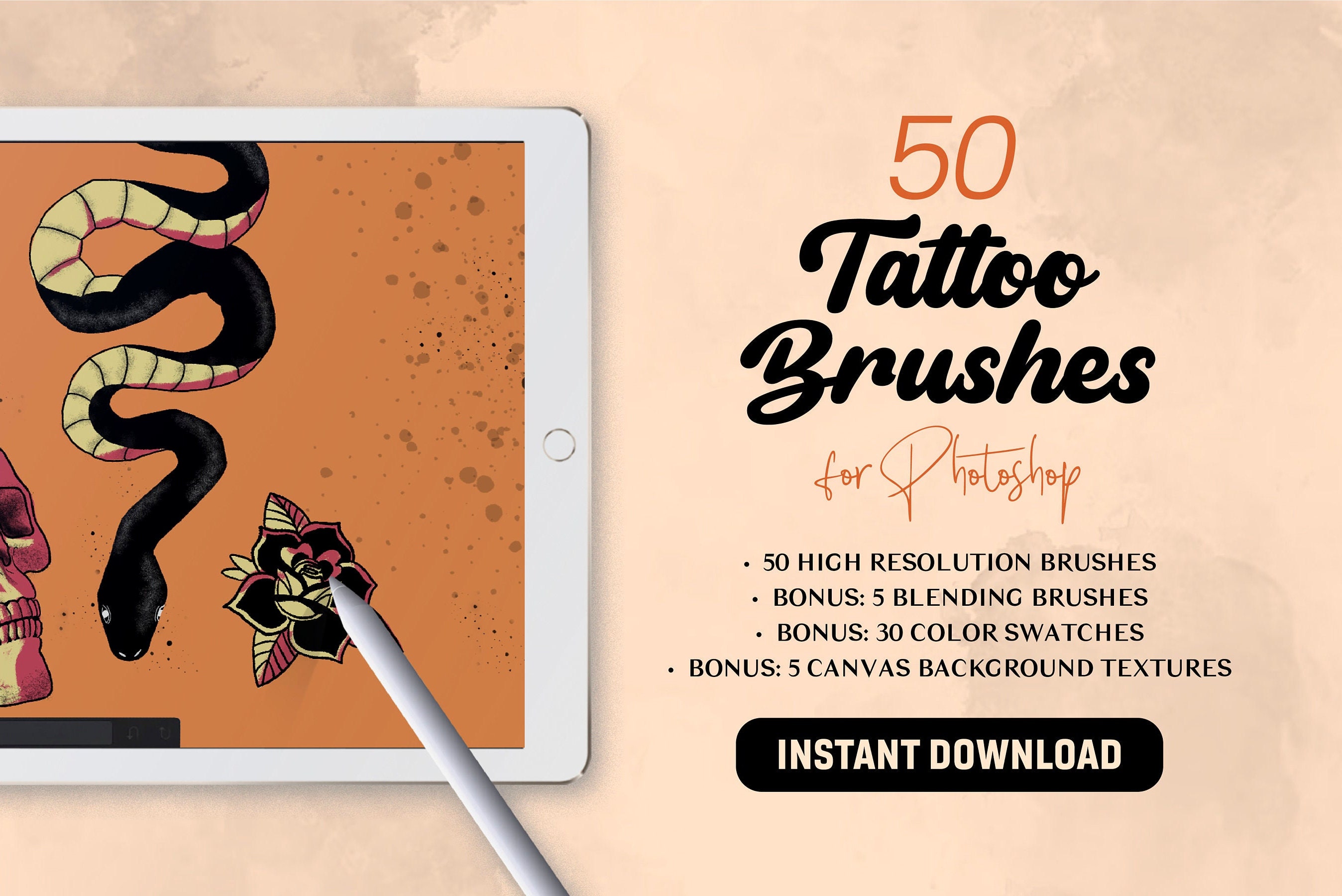 50 Tattoo Brushes for Old School Traditional Tattoo Brushes