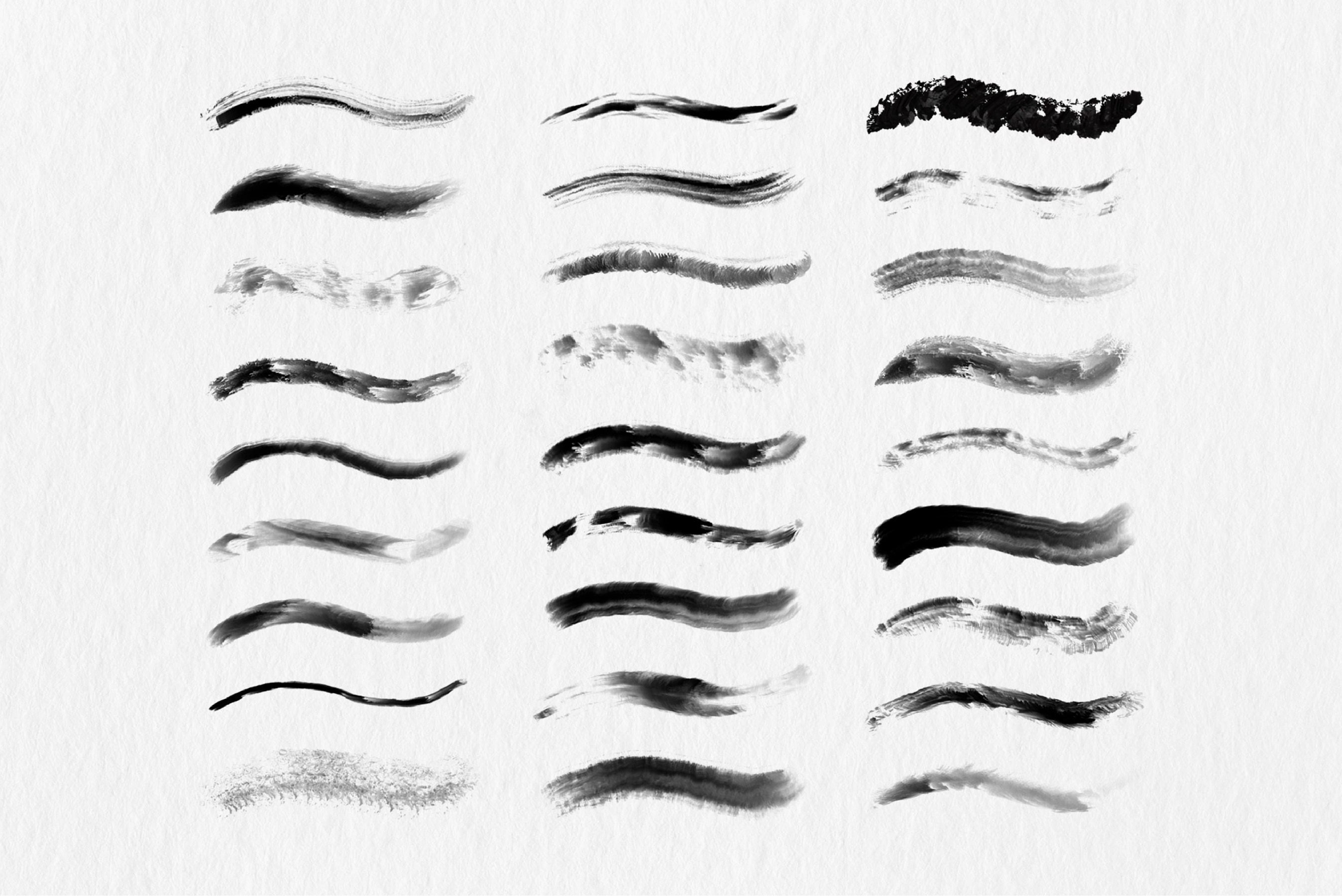 50 Acrylic Brushes for Procreate Realistic Oil Painting, Acrylic