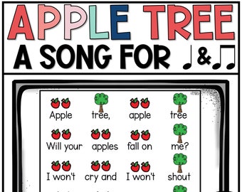 Apple Tree - A Song to Teach Ta & Titi - Elementary Music Lesson Plan - Music Classroom Song - Quarter and Eighth Notes