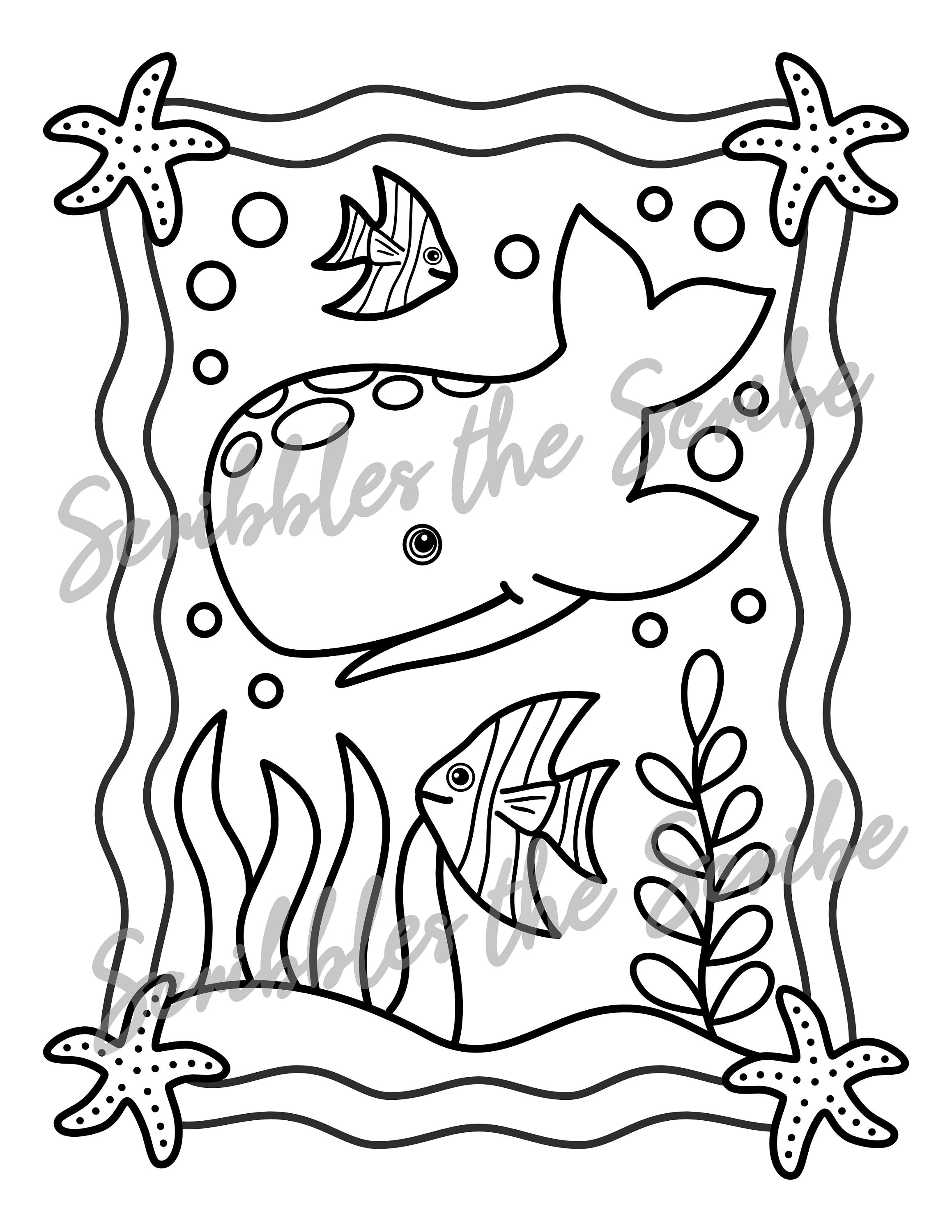 LaVenty Meerestier Torten-Deko - Ozean Theme Kuchen-Dekoration Set