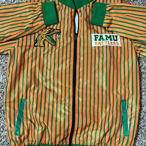 FAMU Orange Striped Embroidered Windbreaker Exclusive
