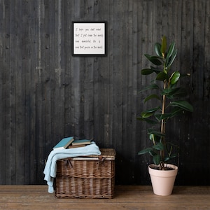 Wonderful life Framed canvas