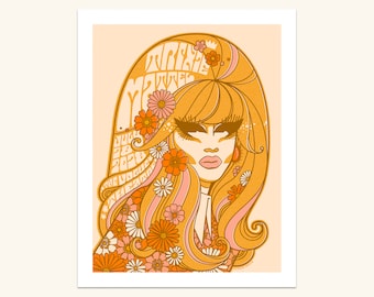 Trixie Mattel 'Groovy 70s' Art Print
