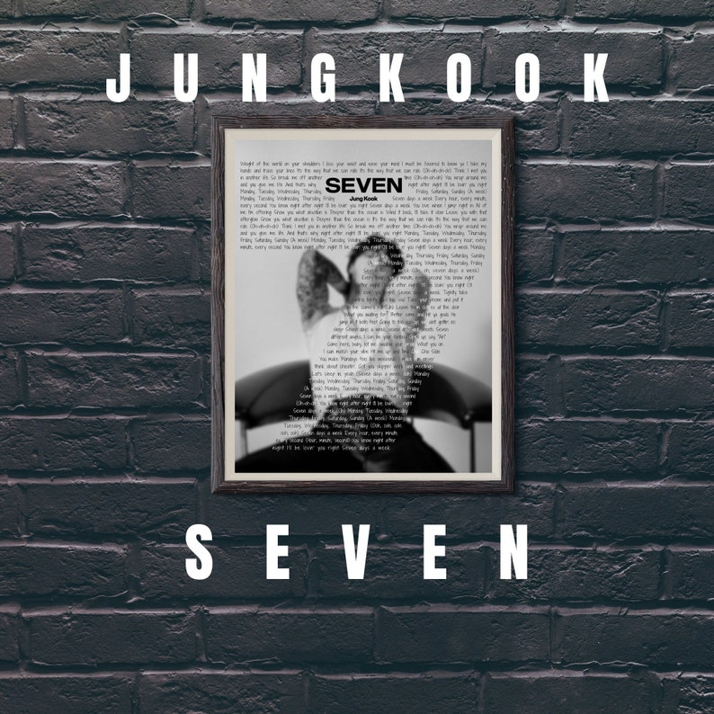 Jungkook Seven | Jungkook Seven Poster | Jungkook Lyrics | BTS Lyric