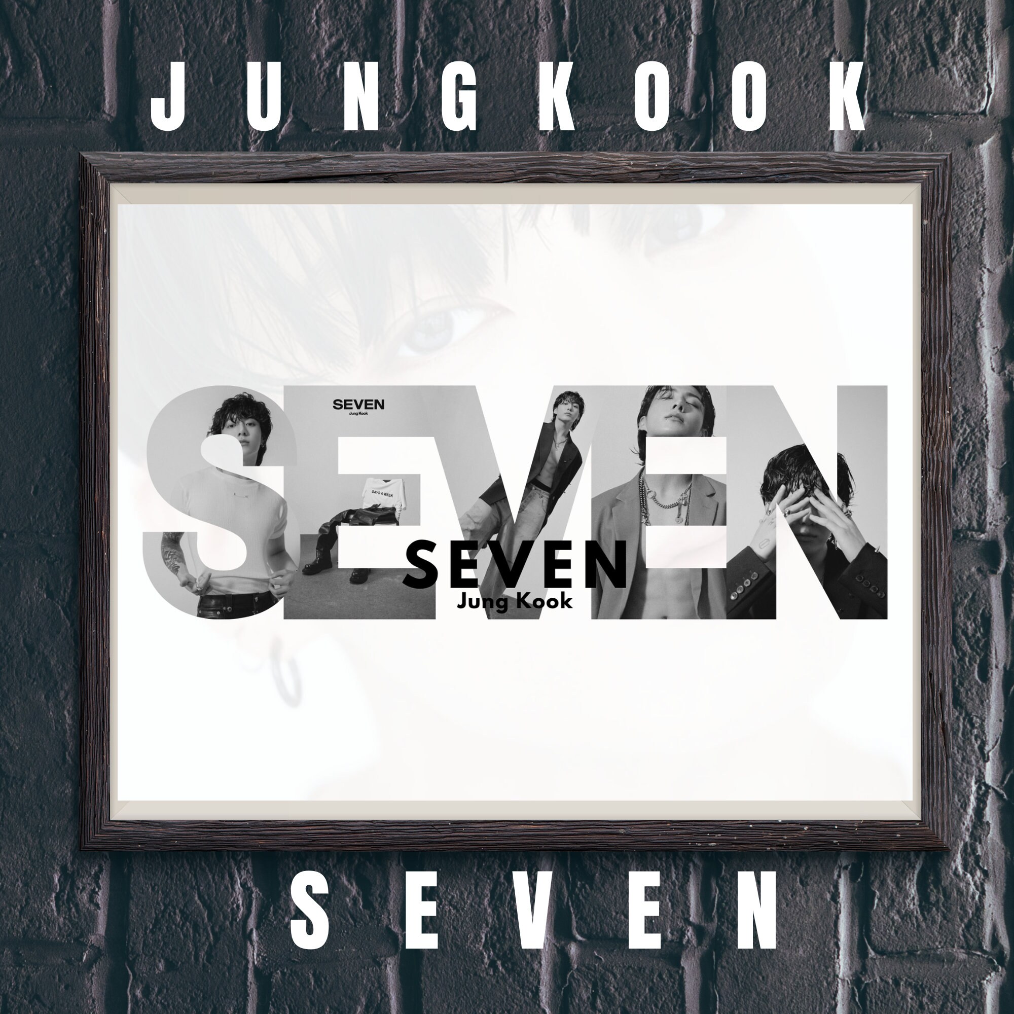 Jungkook Seven Poster Jungkook Seven Print Jeon Jungkook Digital Art ...
