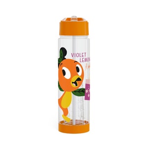 Orange Bird Violet Lemonade Infuser Water Bottle