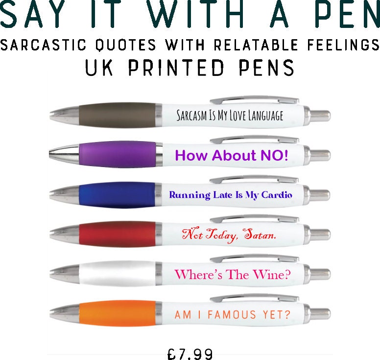 Rainbow Pen pack - Insults