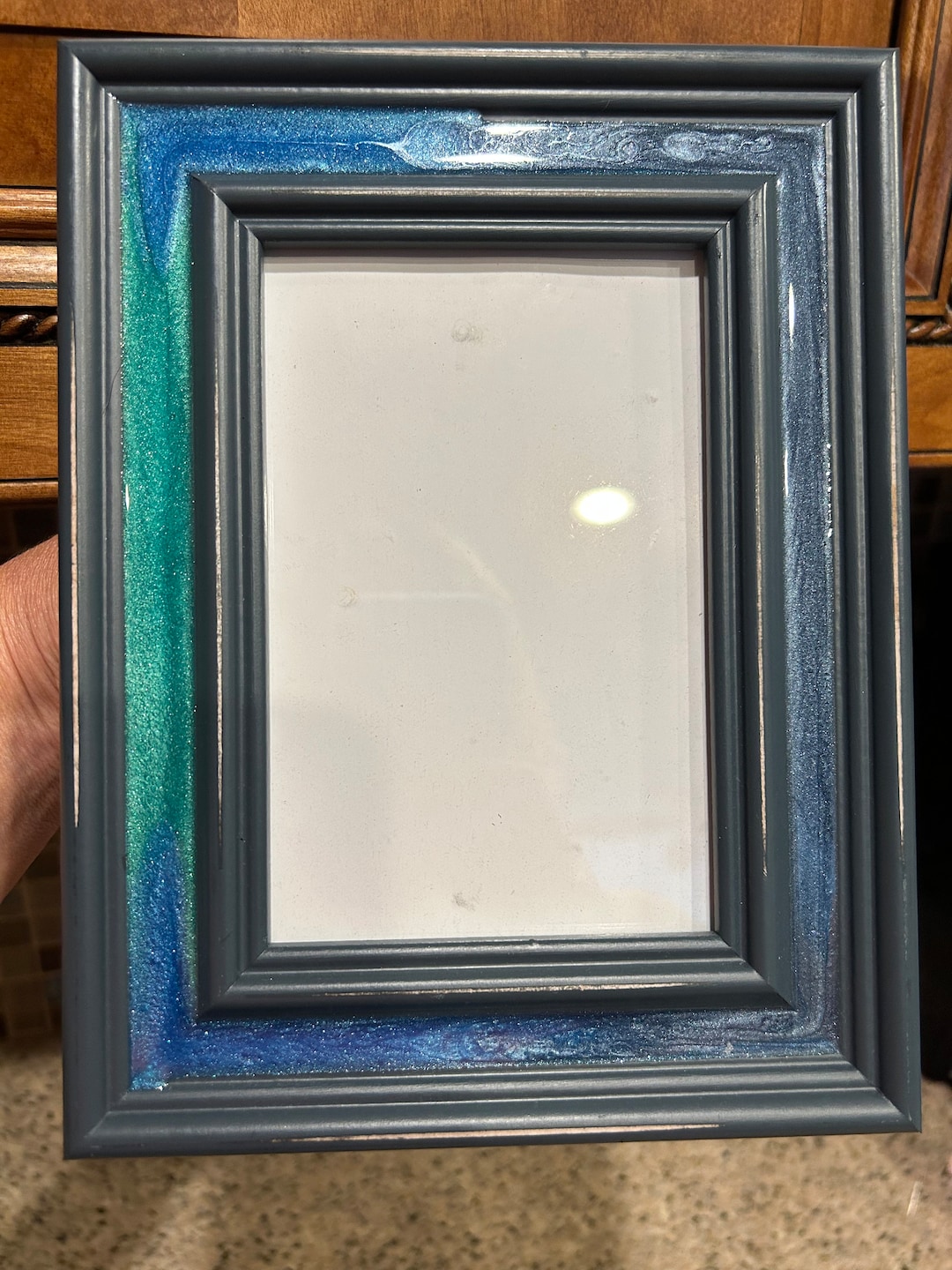 Ocean Epoxy Resin Thomasville Picture Frame Etsy