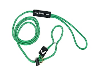 Personalized 'Easy Leader' Slip Dog Leash Premium Rope- Made in the USA! - Multiple sizes and lengths available!