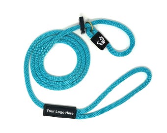 Personalized English Slip Lead Dog Leash Signature Rope- Made in the USA! Multiple sizes and lengths available!