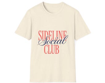 T-shirt social club bijbaan | Scriptlogo, T-shirt voor sportfan